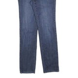 DKNY Womens Regular Fit Blue Denim Jeans W32 L32 Classic Cotton Blend Zip