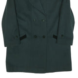 YOUR SIXTH SENSE Womens Black Wool Blend Double Breasted Jacket M Button Closure