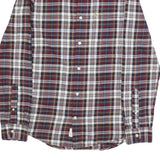 JACK WILLS Mens Red Blue White Check Shirt M Cotton Casual Button Down