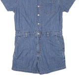 LEVI'S Womens Blue Denim Playsuit Cotton Blend M Button Front Casual Summer