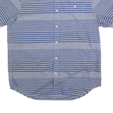 THE NORTH FACE Mens Blue Striped Shirt XL Cotton Blend Casual Summer Button Down