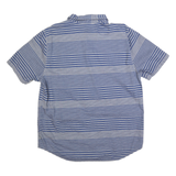 THE NORTH FACE Mens Blue Striped Shirt XL Cotton Blend Casual Summer Button Down