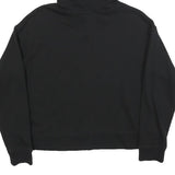 REEBOK Womens Black Hoodie M Cotton Blend Pullover Casual Sports Sweatshirt