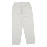 LEE COOPER Womens White Regular Fit Straight Cotton Jeans W29 L28 Zip Closure