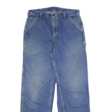 CARHARTT Mens Blue Loose Denim Jeans W30 L31 Workwear Zip Closure