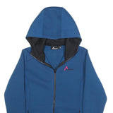 ALBRIGHT Womens Blue Zip Up Hoodie S Lightweight Casual Comfort