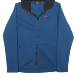 ALBRIGHT Womens Blue Zip Up Hoodie S Lightweight Casual Comfort