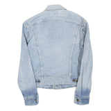 LEE Mens Blue Cotton Blend Denim Jacket M Button Plain Classic Fit Casual Style