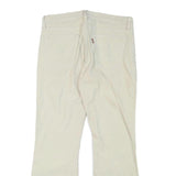LEVI'S Womens Cream Cotton Blend Regular Flared Trousers W31 L29 Classic Comfort