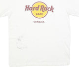 HARD ROCK CAFE Mens White Venezia Graphic T-Shirt L Short Sleeve Crew Neck