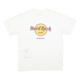 HARD ROCK CAFE Mens White Venezia Graphic T-Shirt L Short Sleeve Crew Neck