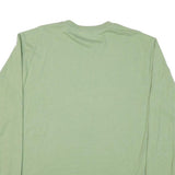 CARHARTT Mens Green Long Sleeve Crew Neck Cotton Blend T-Shirt M Casual Logo