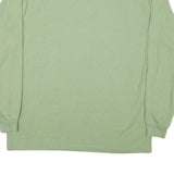 CARHARTT Mens Green Long Sleeve Crew Neck Cotton Blend T-Shirt M Casual Logo