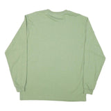 CARHARTT Mens Green Long Sleeve Crew Neck Cotton Blend T-Shirt M Casual Logo