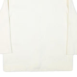 SANDRO Womens White Jacket M Polyester Blend Plain Button Vintage Chic