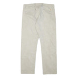 DOCKERS Mens Cotton Blend Beige Regular Fit Straight Leg Trousers W34 L29 Casual