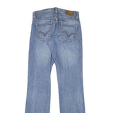 LEVI'S Womens Blue Regular Straight Denim Medium W26 L32 Classic Fit Zip Jeans