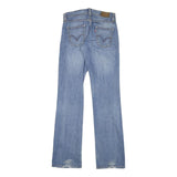LEVI'S Womens Blue Regular Straight Denim Medium W26 L32 Classic Fit Zip Jeans