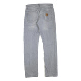 CARHARTT Womens Blue Regular Fit Straight Denim Jeans W32 L32 Classic Zip