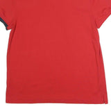 TOMMY HILFIGER Mens Red Polo Shirt M Cotton Short Sleeve Classic Fit