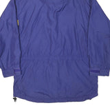 COLUMBIA Womens Blue & Yellow Outdoor Jacket S Polyester Blend Zip Hooded
