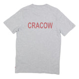 LEVI'S Mens Grey Graphic T-Shirt M Short Sleeve Crew Neck Logo Print