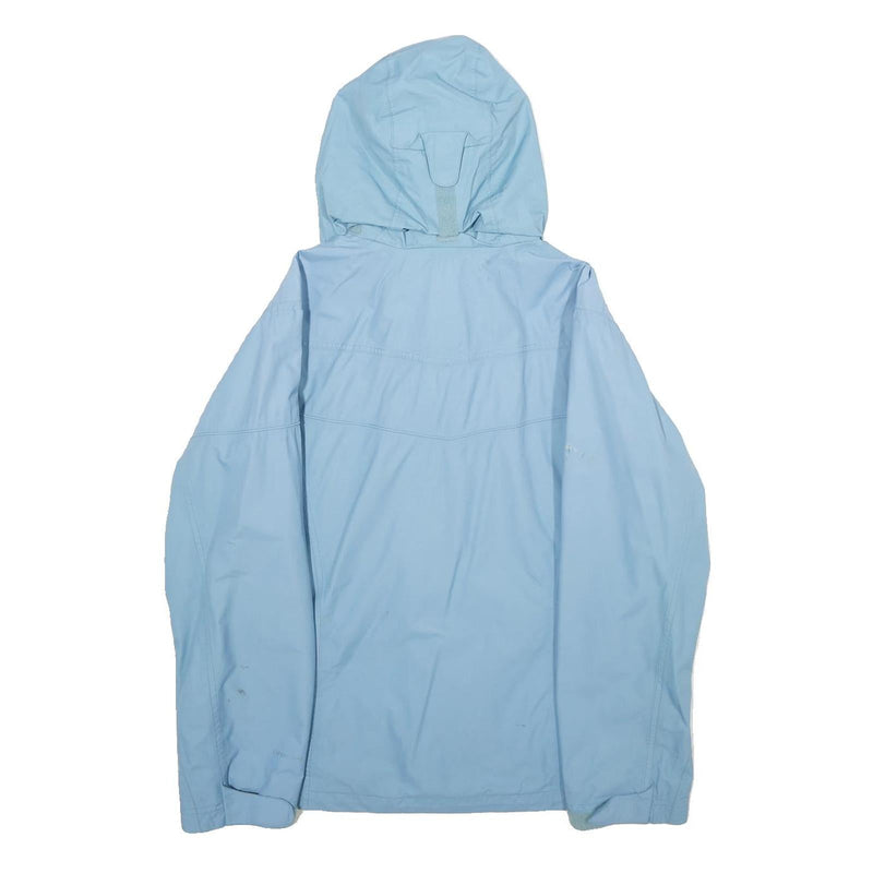 COLUMBIA Womens Blue Nylon Outdoor Hooded Jacket S Zip Lightweight Water