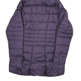 THE NORTH FACE Womens Purple Slim Puffer Jacket Size S Polyester Blend Hooded