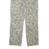 YOU Mens Cotton Blend Grey Camouflage Regular Cargo Trousers W34 L32 Belted