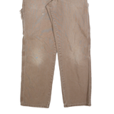 DICKIES Mens Regular Fit Workwear Beige Denim Jeans W32 L30 Durable Cotton Blend