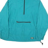 LL BEAN Mens Blue Outdoor Jacket XL Polyester Blend Zip Hooded Plain Windbreaker