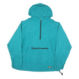 LL BEAN Mens Blue Outdoor Jacket XL Polyester Blend Zip Hooded Plain Windbreaker