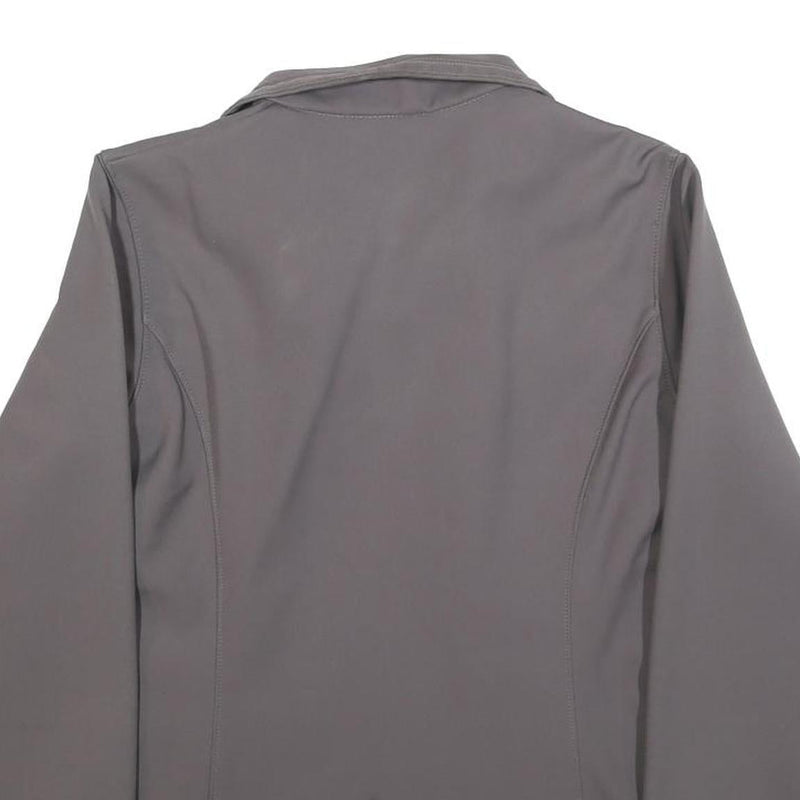 COLUMBIA Womens Grey Jacket S Polyester Blend Plain Lightweight Zip Up Outdoor