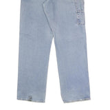 DICKIES Mens Jeans Blue Regular Straight Denim Medium W38 L34 Workwear Zip