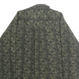 NATURAL ISSUE Mens Green & Beige Patterned Cotton Shirt L Button-Down Collar