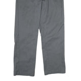 DICKIES Mens Polyester Blend Classic Grey Trousers W36 L32 Workwear Zip Closure