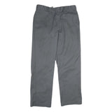 DICKIES Mens Polyester Blend Classic Grey Trousers W36 L32 Workwear Zip Closure