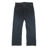 REPLAY Mens Jeans Blue Relaxed Straight Denim W34 L32 Button Closure Casual