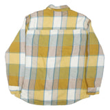 THE NORTH FACE Womens Yellow & Blue Check Shirt XL Cotton Blend Long Sleeve