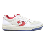 CONVERSE Pro Leather Mens Low Top Trainers White & Red Leather UK 7 Casual