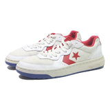 CONVERSE Pro Leather Mens Low Top Trainers White & Red Leather UK 7 Casual