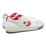 CONVERSE Pro Leather Mens Low Top Trainers White & Red Leather UK 7 Casual