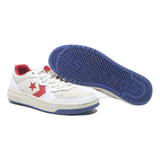 CONVERSE Pro Leather Mens Low Top Trainers White & Red Leather UK 7 Casual