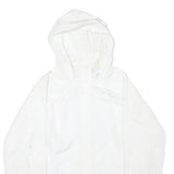 FILA Womens White 2XL Jacket Polyester Blend Plain Zip Closure Lightweight