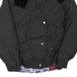 HEAD SKIWEAR Womens Black Ski Jacket S Polyester Blend Woven Plain Relaxed Fit