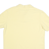 CHAPS Mens Yellow Short Sleeve Plain L Classic Cotton Blend Polo Shirt