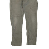 CARHARTT Mens Grey Cotton Blend Straight Trousers W34 L32 Regular Fit Workwear