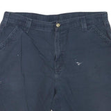 CARHARTT Mens Blue Casual Shorts XL W40 Cotton Blend Workwear Utility