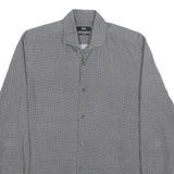 BOSS HUGO BOSS Mens Black Slim Shirt M Stylish Patterned Formal Wear