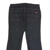 DICKIES Womens Jeans Blue Relaxed Straight Denim Dark W36 L28 Zip Closure
